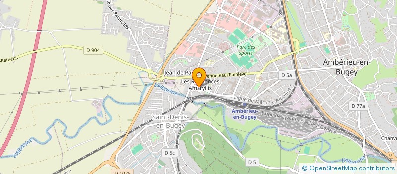 localisation de l'entreprise 347 480 758   AMBERIEU-EN-BUGEY