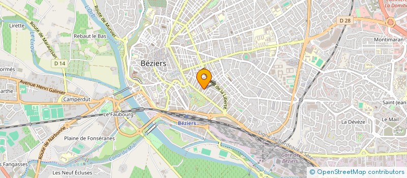 localisation de l'entreprise 348 402 223  à BEZIERS