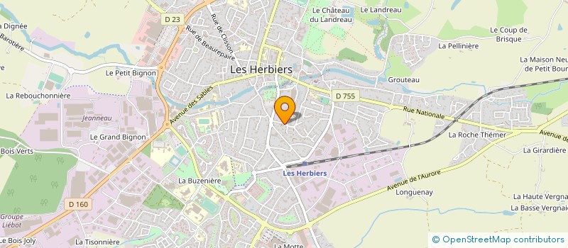 localisation de l'entreprise 348 404 252 à LES HERBIERS