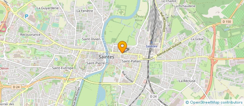 localisation de l'entreprise 348 405 887   SAINTES