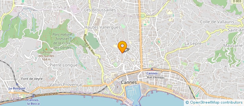 localisation de l'entreprise 348 583 527 à CANNES