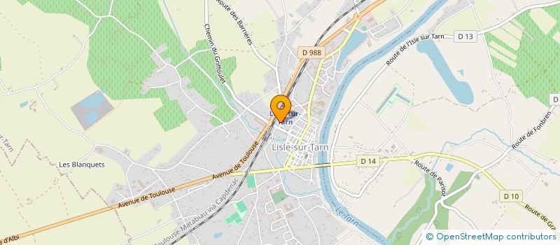 localisation de l'entreprise 348 698 994  à LISLE-SUR-TARN