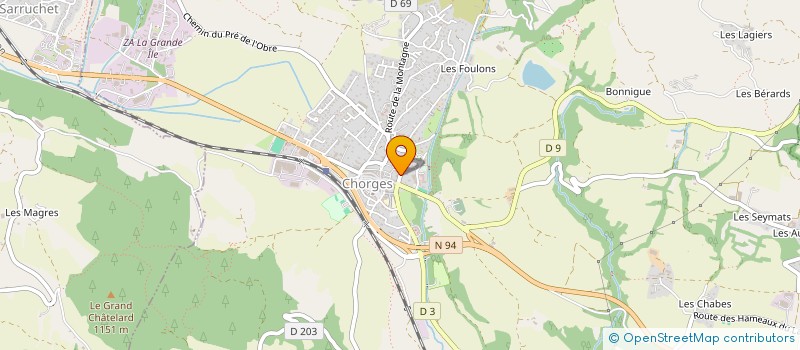 localisation de l'entreprise 348 980 103   CHORGES