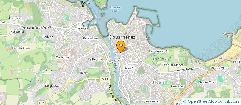 localisation de l'entreprise 348 989 427   DOUARNENEZ