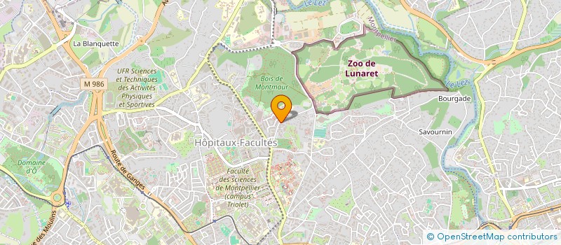 localisation de l'entreprise 348A VERT BOIS à MONTPELLIER