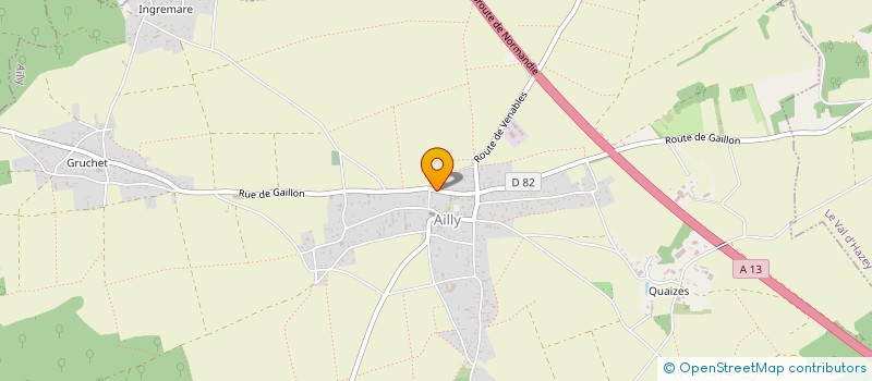localisation de l'entreprise 349 162 537 à AILLY