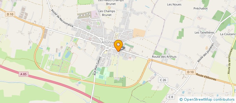 localisation de l'entreprise 349 500 637 à ALLONNES