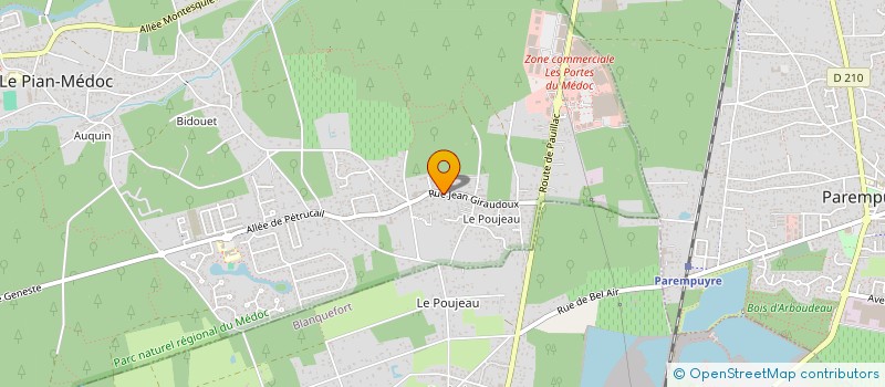localisation de l'entreprise 349 503 219  à LE PIAN-MEDOC