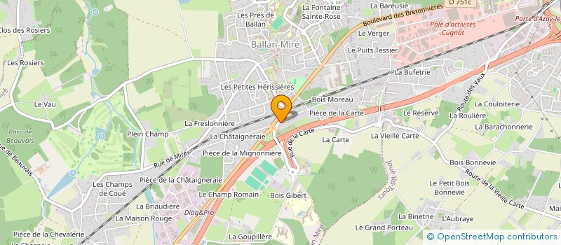 localisation de l'entreprise 349 708 370   ARTANNES-SUR-INDRE