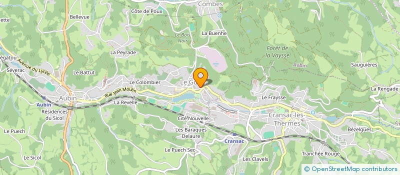 localisation de l'entreprise 349 746 958   AUBIN