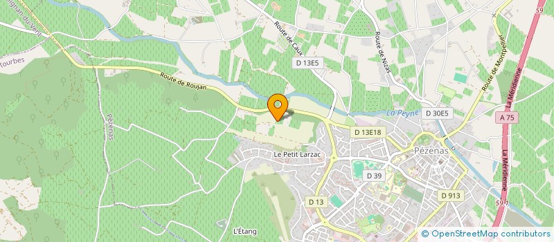 localisation de l'entreprise 349 760 223 à PEZENAS