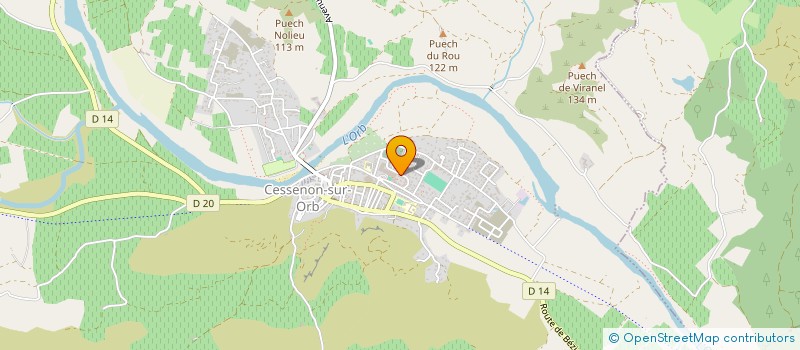 localisation de l'entreprise 34S  CESSENON-SUR-ORB