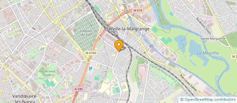 localisation de l'entreprise 35 37 DE L'AVENUE DE LA MALGRANGE  JARVILLE-LA-MALGRANGE