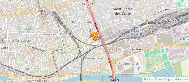 localisation de l'entreprise 35 ATHLHAND à TOURS