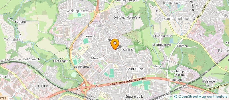 localisation de l'entreprise 35 BIS AVENUE DU 4 AOUT 1944  VANNES