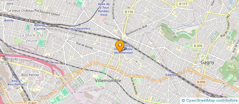 localisation de l'entreprise 35 E AVENUE à VILLEMOMBLE