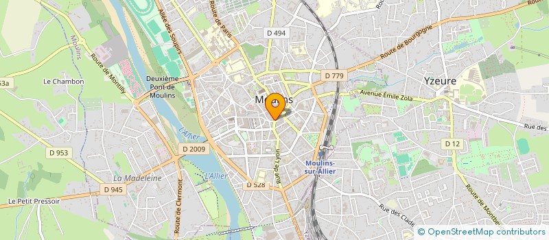 localisation de l'entreprise 35 ET 37 RUE DE LA FLECHE à MOULINS