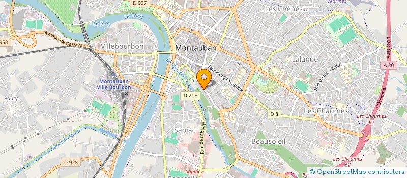 localisation de l'entreprise 35 FAUBOURG  MONTAUBAN