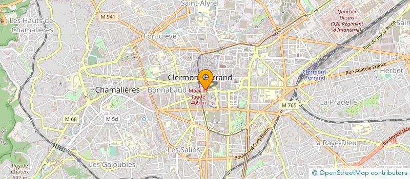 localisation de l'entreprise 35 JAUDE à CLERMONT-FERRAND