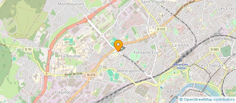 localisation de l'entreprise 35 LEZ'ARTS DANS L'ECOLE  BESANCON