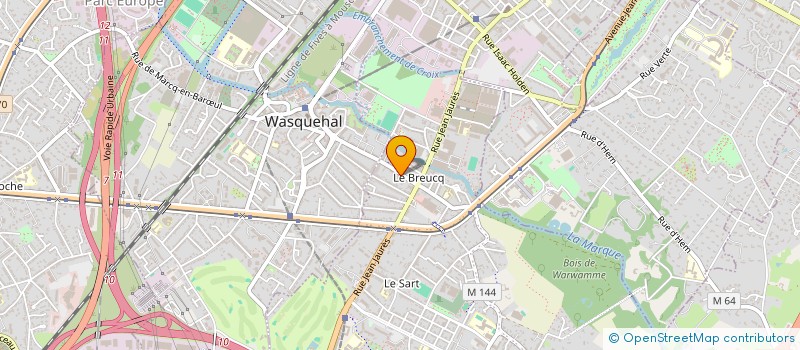 localisation de l'entreprise 35 RUE DE WASQUEHAL à VILLENEUVE-D'ASCQ