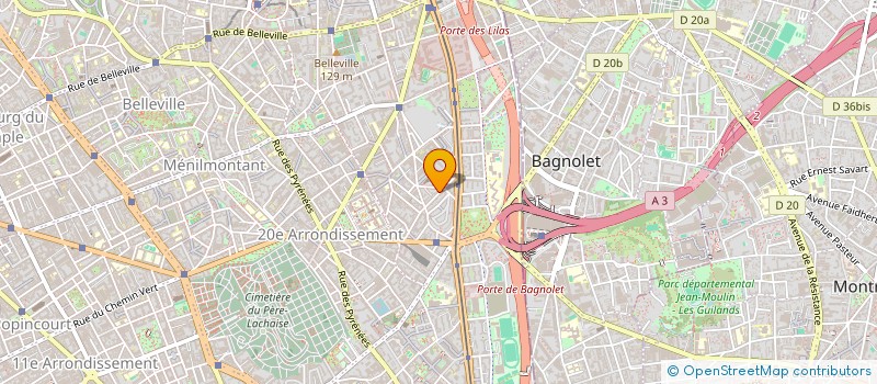 localisation de l'entreprise 35 RUE DU CAPTITAINE FERBER 75020 PARIS  PARIS