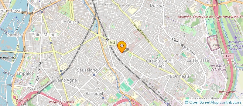 localisation de l'entreprise 35 RUE OZENNE à TOULOUSE