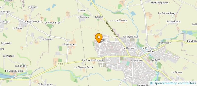 localisation de l'entreprise 35 SERVICES  GEVEZE