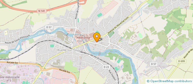 localisation de l'entreprise 350 259 040 à RUELLE-SUR-TOUVRE