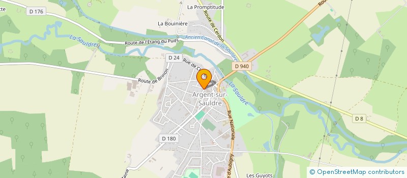 localisation de l'entreprise 350 409 876   ARGENT-SUR-SAULDRE