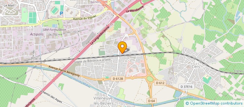 localisation de l'entreprise 350 592 531   VILLENEUVE-LES-BEZIERS