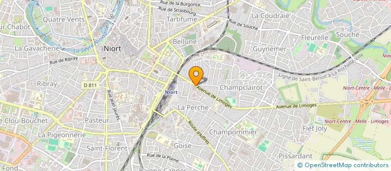 localisation de l'entreprise 350 825 964   NIORT