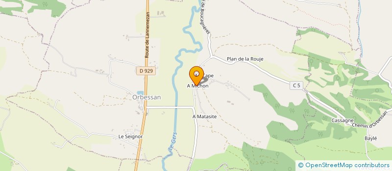 localisation de l'entreprise 350 941 837   ORBESSAN