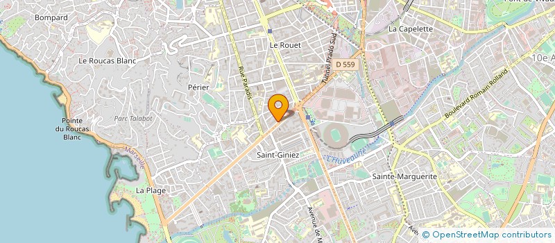localisation de l'entreprise 350 PRADO à MARSEILLE