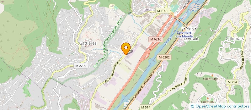 localisation de l'entreprise 351 458 229 à GATTIERES