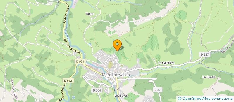 localisation de l'entreprise 351 490 263   MARCILLAC-VALLON