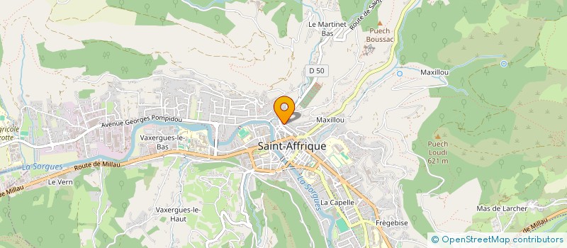 localisation de l'entreprise 351 726 807 à SAINT-AFFRIQUE