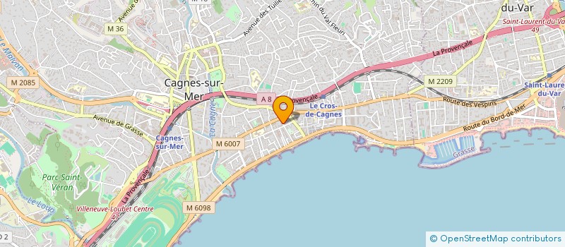 localisation de l'entreprise 351 872 007   CAGNES-SUR-MER