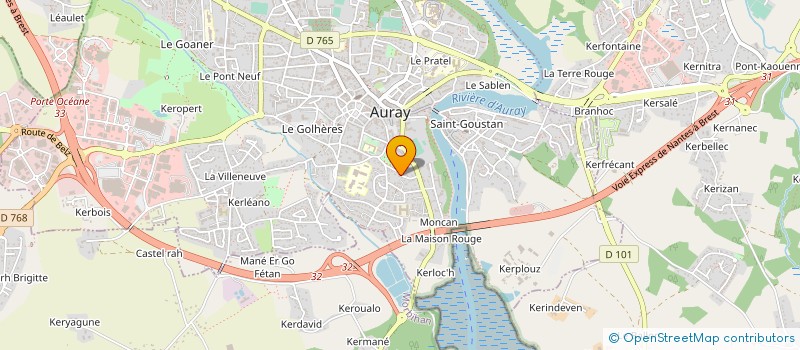 localisation de l'entreprise 351 879 887  à AURAY