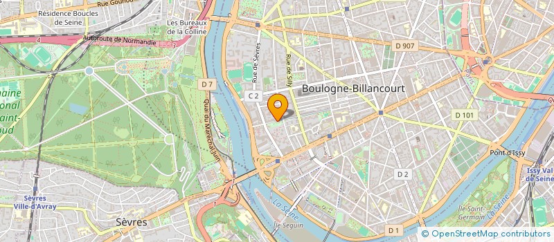 localisation de l'entreprise 352 205 603 à BOULOGNE-BILLANCOURT