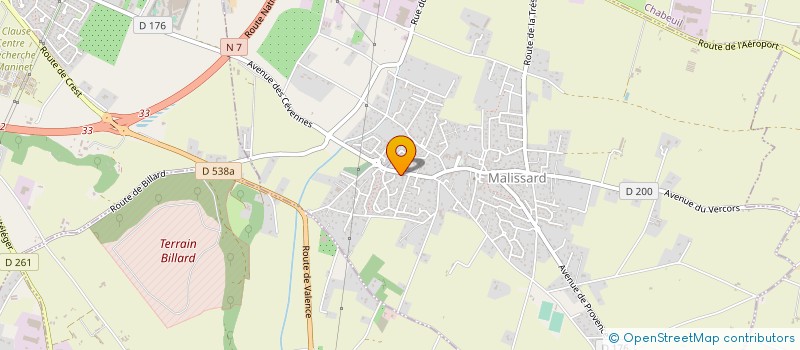 localisation de l'entreprise 352 547 582 à MALISSARD