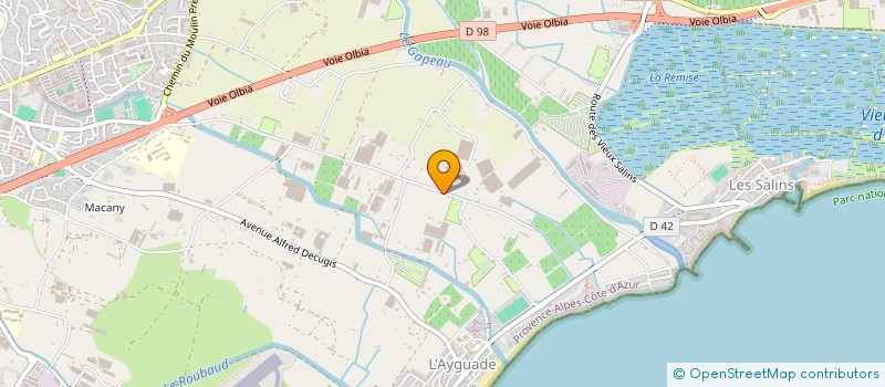 localisation de l'entreprise 352 734 131   HYERES