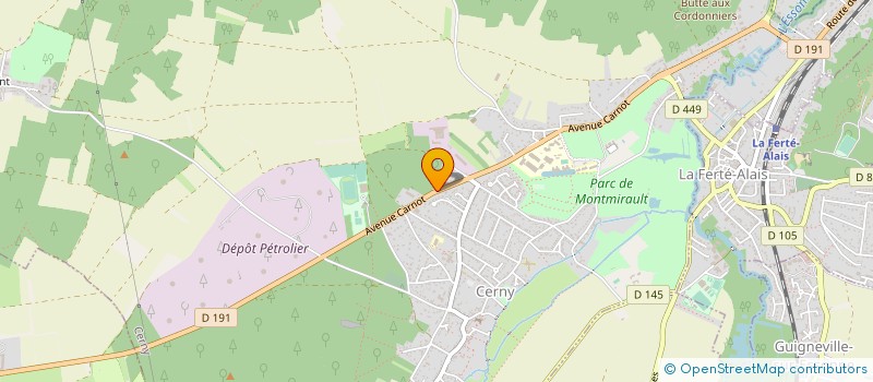 localisation de l'entreprise 353 013 972   CERNY