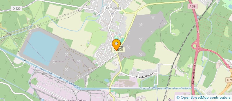 localisation de l'entreprise 353 261 704 à DOLE