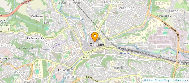 localisation de l'entreprise 353 326 531  à QUIMPER
