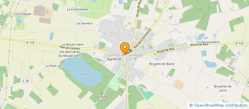 localisation de l'entreprise 353 380 934   SOINGS-EN-SOLOGNE