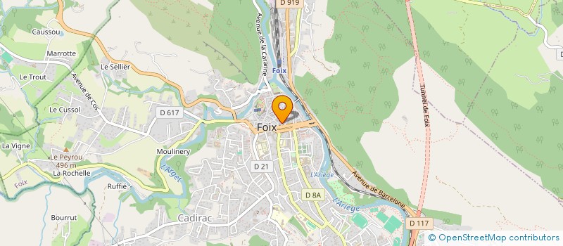 localisation de l'entreprise 353 580 798 à FOIX