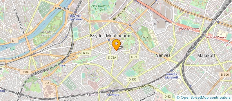 localisation de l'entreprise 353 626 740 à ISSY-LES-MOULINEAUX