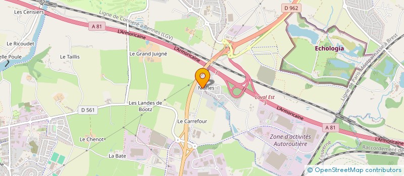 localisation de l'entreprise 353 666 233   CHANGE