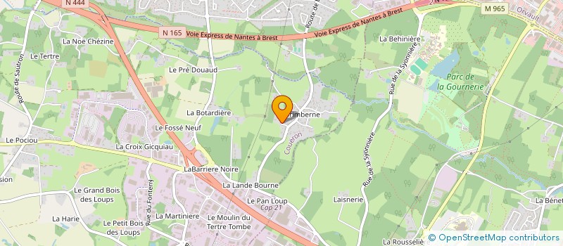 localisation de l'entreprise 354 031 627  à COUERON